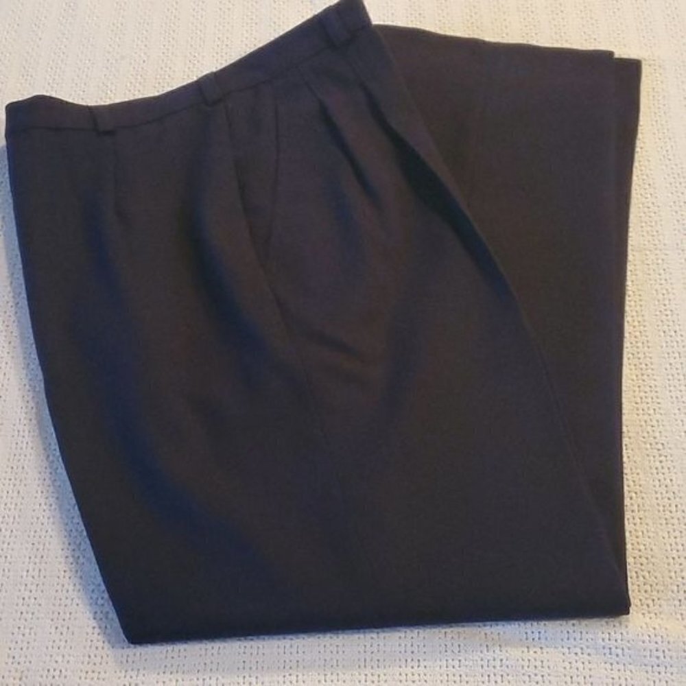 Giorgio‎ Sant Angelo Vintage 100% Wool Pocket Pleated Zippered Lined Sz 10 Pants
